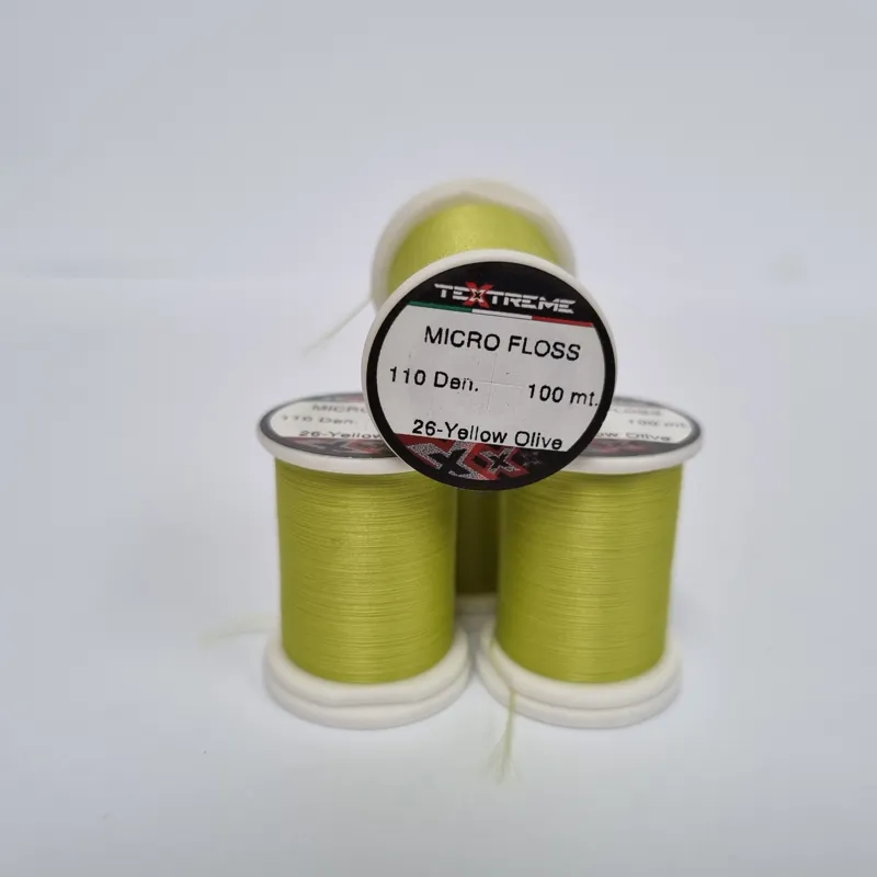 TEXTREME Micro Floss 110 Den in 26-Yellow Olive-1